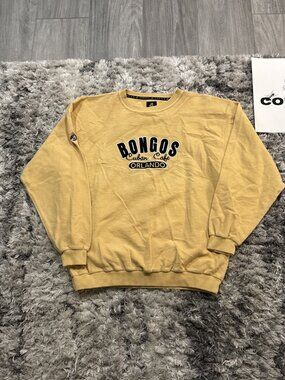 Bongo Yellow 90 S Bongos Cuban Cafe Orlando Men Large L Crewneck Sz LARGE